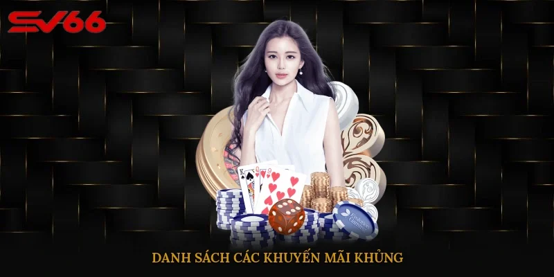 Danh sách các khuyến mãi khủng